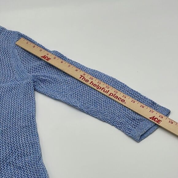 Blue 100% cotton Talbots sweater - Picture 9 of 9